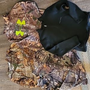 Lot of 4 camo boys sz 8 long sleeve tops